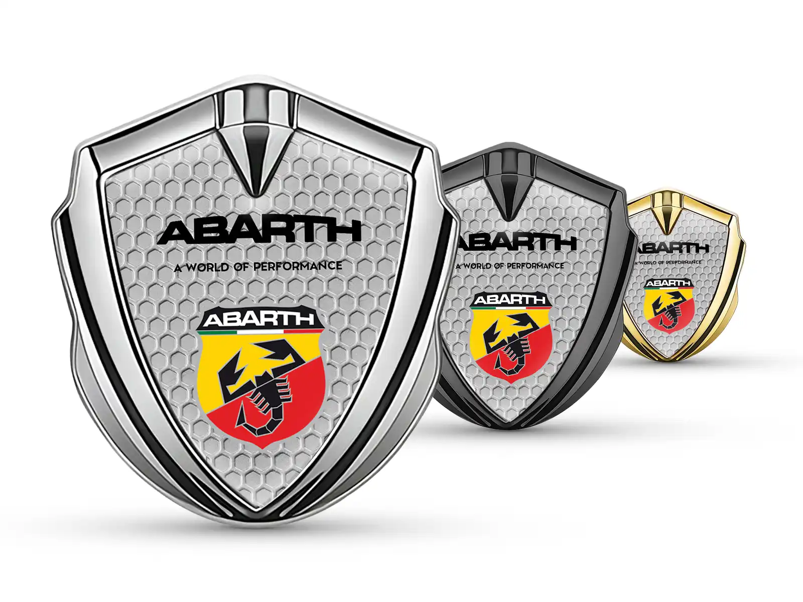 Fiat Abarth Emblema Guardabarros Insignia Minimal Esquema Estándar